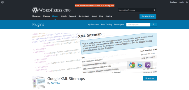 XMLサイトマップを作れるプラグイン