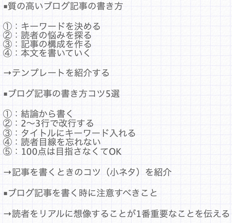 ブログ記事の書き方 基礎 応用8点をまとめました これでok
